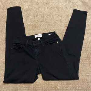 {FRAME} Black Ankle Skinny Jeans - Le Skinny de Jeanne | Film Noir ~ Size 26